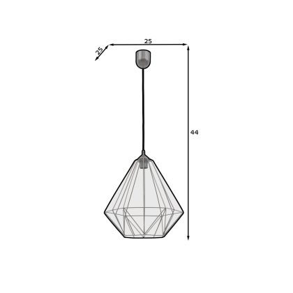 Benigne, 35x35x90cm Függő lámpa