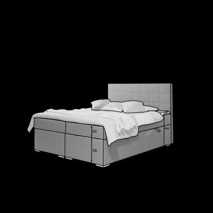 Alice 160X200 Boxspring Kontinentális ágy