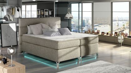Amadeo 140X200 LED-es Boxspring Kontinentális ágy