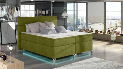Amadeo 160X200 LED-es Boxspring Kontinentális ágy