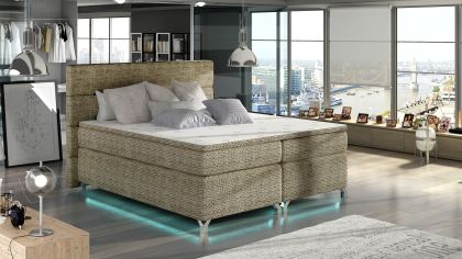 Amadeo 160X200 LED-es Boxspring Kontinentális ágy