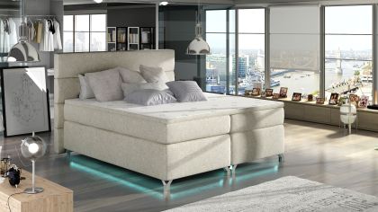 Amadeo 160X200 LED-es Boxspring Kontinentális ágy