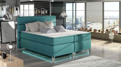 Amadeo 160X200 LED-es Boxspring Kontinentális ágy