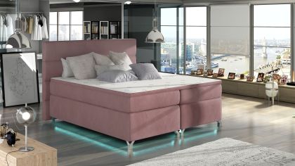 Amadeo 160X200 LED-es Boxspring Kontinentális ágy