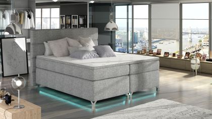 Amadeo 180X200 LED-es Boxspring Kontinentális ágy