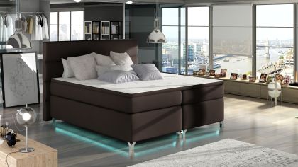 Amadeo 180X200 LED-es Boxspring Kontinentális ágy
