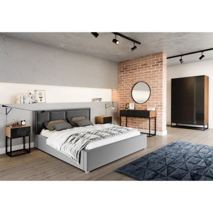 Avorio 120 Konsola Dąb Artisan /Czarny Połysk Konzol asztal