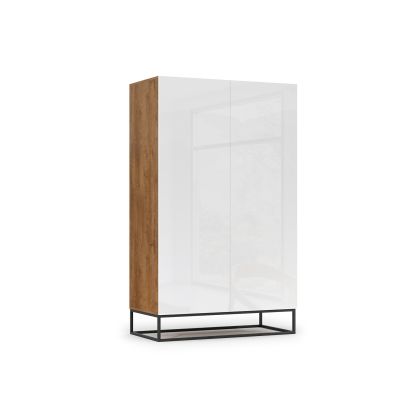 Avorio 120 Szafa Dąb Artisan /Biały Połysk Gardrób és vitrines szekrény