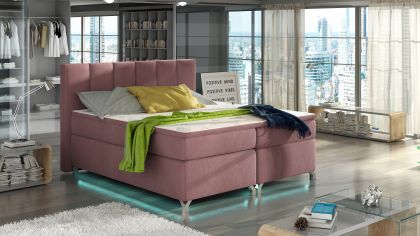 Basilio 140X200 LED-es Boxspring Kontinentális ágy