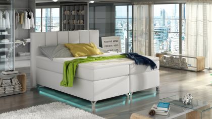 Basilio 160X200 LED-es Boxspring Kontinentális ágy