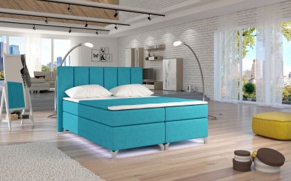 Basilio 180X200 LED-es Boxspring Kontinentális ágy