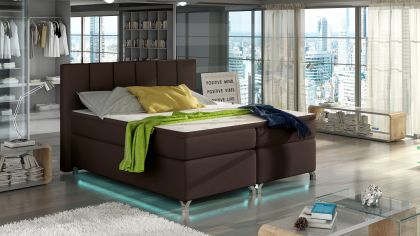Basilio 180X200 LED-es Boxspring Kontinentális ágy