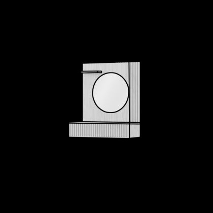 Entsian 85 Toaletka Dąb Artisan Toalett állvány