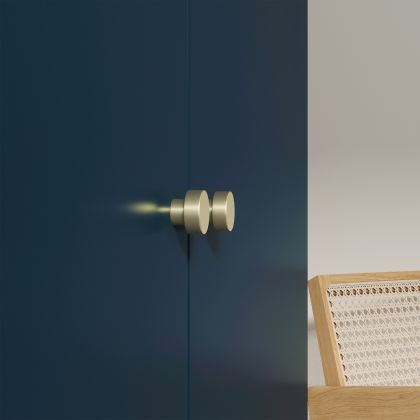 Includo 120 Witryna Granatowy/Biały Gardrób és vitrines szekrény