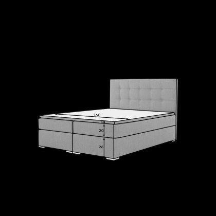 Inez 160X200 Boxspring Kontinentális ágy