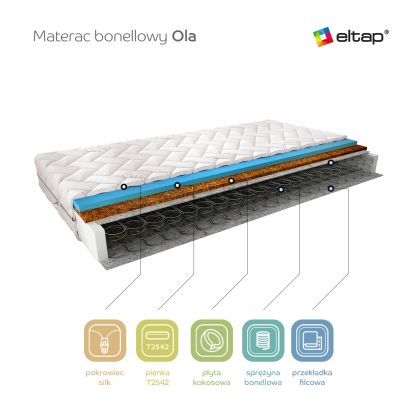 Materac Bonelowy Ola 120x200 Silk Matracok-ágybetét