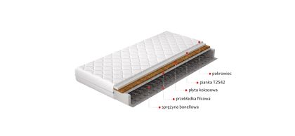 Materac Bonelowy Ola 160x200 Hipoalergiczny pokrowiec Matracok-ágybetét