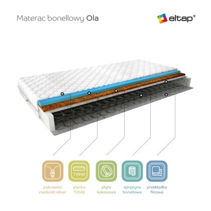 Materac Bonelowy Ola 160x200 Medicott Silver Matracok-ágybetét