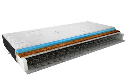 Materac Bonelowy Ola 200x200 Cashmere + Velvet czarny Matracok-ágybetét