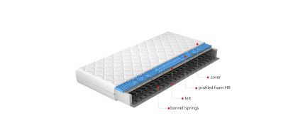 Materac Bonelowy Olivia 140x200 Hipoalergiczny pokrowiec Matracok-ágybetét