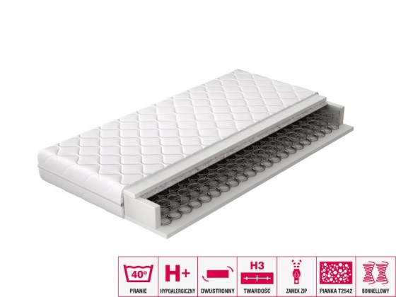 Materac Bonelowy Orsola 160x200 Hipoalergiczny pokrowiec Matracok-ágybetét
