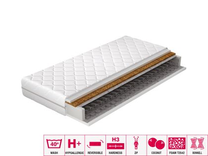 Materac Bonelowy Oslo 160x200 Hipoalergiczny pokrowiec Matracok-ágybetét