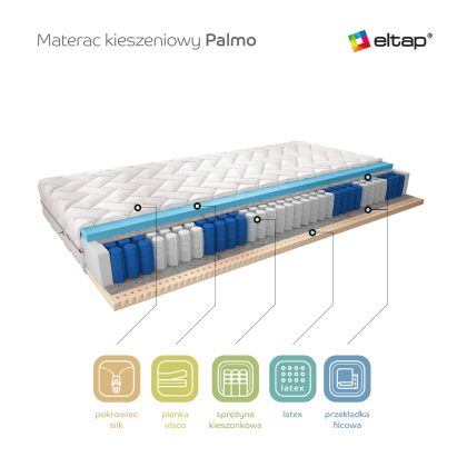 Materac Kieszeniowy Palmo 140x200 Silk Matracok-ágybetét