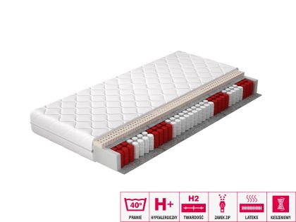 Materac Lateksowy Marcello 80x200 Hipoalergiczny pokrowiec Matracok-ágybetét