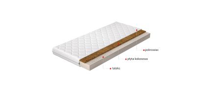 Materac Lateksowy Marionel 80x200 Hipoalergiczny pokrowiec Matracok-ágybetét