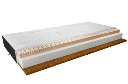 Materac Lateksowy Mokka 90x200 Cashmere + Velvet czarny Matracok-ágybetét