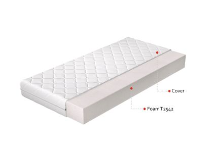 Materac Piankowy Lino 200x200 Hipoalergiczny pokrowiec Matracok-ágybetét