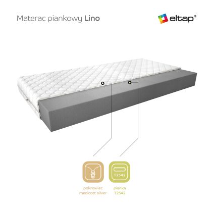 Materac Piankowy Lino 200x200 Medicott Silver Matracok-ágybetét