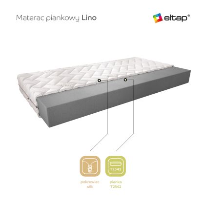 Materac Piankowy Lino 200x200 Silk Matracok-ágybetét