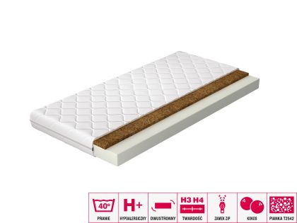 Materac Piankowy Luna 80x200 Hipoalergiczny pokrowiec Matracok-ágybetét