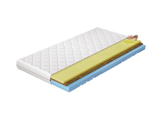 Materac Termoelastyczny Sergio 90x200 Hipoalergiczny pokrowiec Matracok-ágybetét