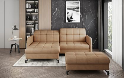 Narożnik Lorelle + Pouf Lakosztály berendezés