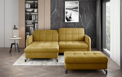 Narożnik Lorelle + Pouf Lakosztály berendezés