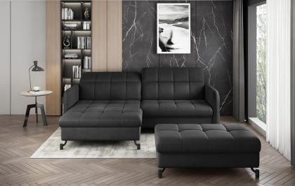 Narożnik Lorelle + Pouf Lakosztály berendezés