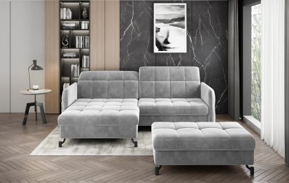 Narożnik Lorelle + Pouf Lakosztály berendezés