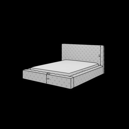 Łoże Princce 140x200 Ágy