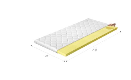 Topper Visco 120x200 Hipoalergiczny pokrowiec Matracok-ágybetét
