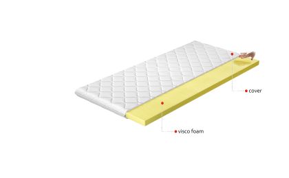 Topper Visco 120x200 Hipoalergiczny pokrowiec Matracok-ágybetét