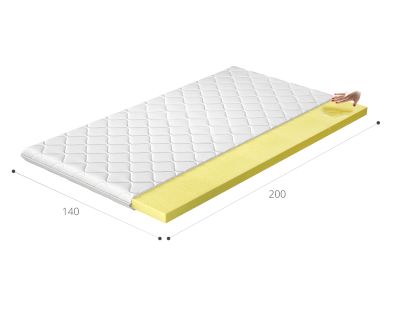 Topper Visco 140x200 Hipoalergiczny pokrowiec Matracok-ágybetét