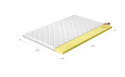 Topper Visco 160x200 Hipoalergiczny pokrowiec Matracok-ágybetét