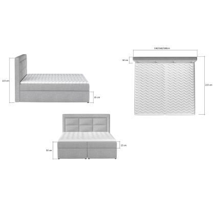 Vivre 160x200 Boxspring Kontinentális ágy
